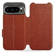 Mobiwear Flip Book for Google Pixel 9 Pro - Brown - Phone Case
