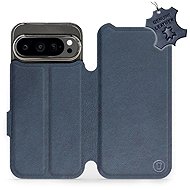 Mobiwear Flip Leather Book Flip for Google Pixel 9 Pro - Blue - Phone Case