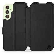 Mobiwear Soft Touch flip pro Samsung Galaxy A24 - Černé - Phone Case