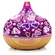 BOT Smart aroma diffuser B11 - 400 ml light wood and LED heart - Aroma Diffuser 