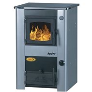 ABC Concept 2 Mini, grey, with heat exchanger 17,1 kW, flue 120 mm - Wood Stove