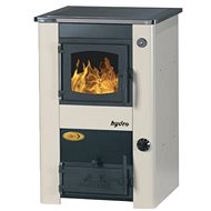 ABC Concept 2 Mini, white, with heat exchanger 17,1 kW, flue 120 mm - Wood Stove