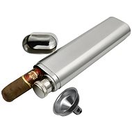 Gaira Flask 60 ml with cigar case 8260 - Hip Flask