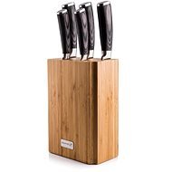 Gourmet Stone 5 ks + bambusový blok - Sada nožů