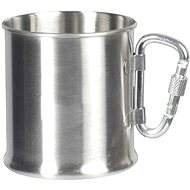 MDS Tourist stainless steel mug with carabiner 250 ml - Travel Mug