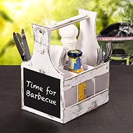 Kesper Carrier with 6 compartments, white, 32 × 25 × 17 cm - Bottle Carrier