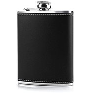 Foxter 2478 Stainless steel flask 210 ml eco-leather black - Hip Flask