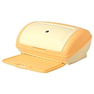 Bama Breadboard with cutting board, brown - Breadbox