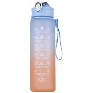 Foxter 2573 Water bottle with daily drinking regime 1000 ml orange-blue - Drinking Bottle