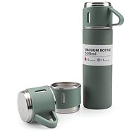 AFF 4159 Thermos 500 ml + mug 3 pcs in gift box, green - Thermos