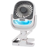 Verk 16033 Fan with USB clip, RGB 2 in 1 white - Fan