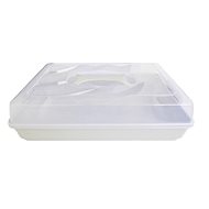 DuraHome Food tray, with lid and handle, light grey - Storage Jar