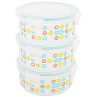 Badabulle Misky s víčky a klipy 500 ml 3 ks - Food Container Set