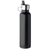 Sortland Thermos Vik with straw, 660 ml, stainless steel, black - Thermos