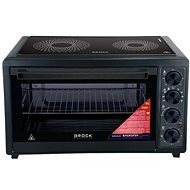 Brock Electric hot-air oven 50l with double-plate ceramic hob, 3300 W - Mini Oven