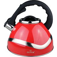 Zilner Steel kettle with silicone handle 3 l, red - Hot Water Kettle