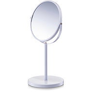 ZELLER Cosmetic mirror table white diameter 17 cm, height 35 cm - Makeup Mirror