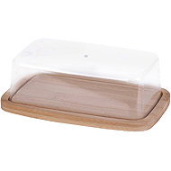 DOCHTMANN Butter box bamboo, plastic 19 × 6 × 12,5 cm - Storage Jar