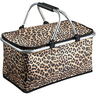 KESPER Foldable shopping basket, picnic leopard 50 × 29 × 25 cm - Picnic Basket