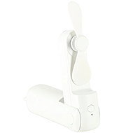 KIK KX3075 Foldable fan, USB, 1200 mAh, USB-C, white - Fan