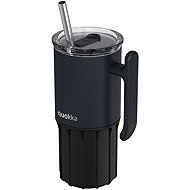Quokka Umi s brčkem 720 ml, černý - Thermal Mug