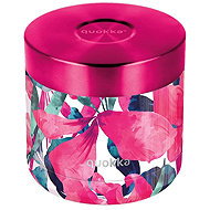 Quokka Nerezová dóza na jídlo Pink Bloom - Storage Jar
