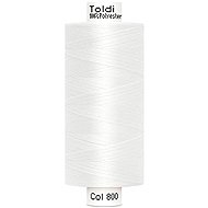 Gütermann Šicí nit Toldi 100 % PES 1000 m, bílá - Sewing Thread