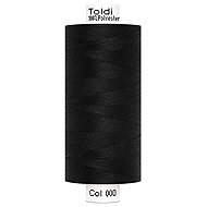 Gütermann Šicí nit Toldi 100 % PES 1000 m, černá - Sewing Thread