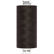 Gütermann Šicí nit Toldi 100% PES 1000 m, tmavě hnědá - Sewing Thread