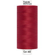 Gütermann Šicí nit Toldi 100% PES 1000 m, červená - Sewing Thread