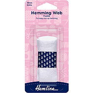 Hemline Iron-On Hemming Tape for No-Sew Garment Alterations, White - Sewing Machine Accessory