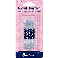 Hemline Iron-on Hemming Tape for No-Sew Garment Alterations, Grey - Sewing Machine Accessory