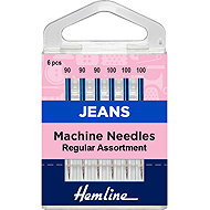 Hemline Jeans Sewing Machine Needles, size 90-100, 6pcs - Sewing Machine Needles