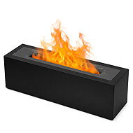 Verk 24647 Aroma Diffuser and Air Humidifier with Flame Effect, Black - Aroma Diffuser 
