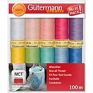Gütermann Sewing Thread Set, 10pcs, 100m, Pastel Colours - Sewing Thread