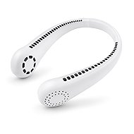 PHgate Portable Bladeless Neck Fan, White - Fan