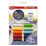 Gütermann Sewing Thread Set, 10pcs, 100m, with Prym and Schmetz Needles - Sewing kit