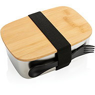 XD Design Stainless Steel Lunch Box 900ml, Silver - Lunch Box
