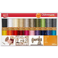 Gütermann Cotton Sewing Thread Set 20pcs, 100m - Sewing Thread