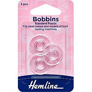 Hemline Universal Bobbins for Singer Pfaff Sewing Machines, Height 11.5mm, 3pcs - Sewing Machine Accessory
