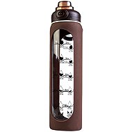 DuraHome HydroCoach Plus 1L Glass Bottle, Brown - Drinking Bottle