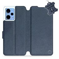 Mobiwear Kožený flip pro Xiaomi Redmi Note 12 5G - Modré - L_NBS - Phone Cover