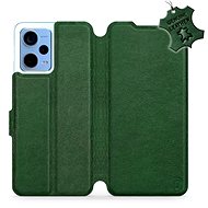 Mobiwear Kožený flip pro Xiaomi Redmi Note 12 5G - Zelené - L_GRS - Phone Cover
