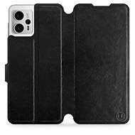Mobiwear Flip pro Motorola Moto G23 - Black&Orange - Phone Cover