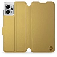 Mobiwear Flip pro Motorola Moto G23 - Gold&Orange - Phone Cover