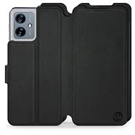 Mobiwear Soft Touch flip for Motorola Moto G54 5G / Moto G54 5G Power Edition - Black - Phone Case