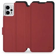 Mobiwear Soft Touch flip pro Motorola Moto G23 - Cihlové & Černé - Phone Cover