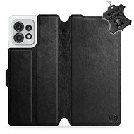 Mobiwear Leather flip for Motorola Edge 40 Pro - Black - L_BLS - Phone Cover