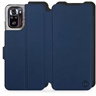 Mobiwear Soft Touch flip pro Xiaomi Poco M5s Modré & Černé - Phone Case