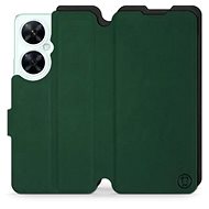 Mobiwear Soft Touch flip pro Huawei Nova 11i Zelené & Černé - Phone Case